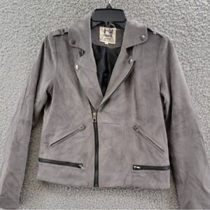 Gray Moto Jacket